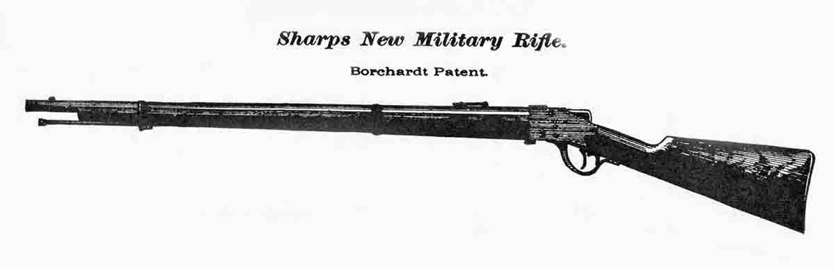 Sharps 1878 Model Military rifle.